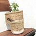 Ivory White Jute Planter Cum Storage Basket (S,M,L)-Planters-House of Ekam