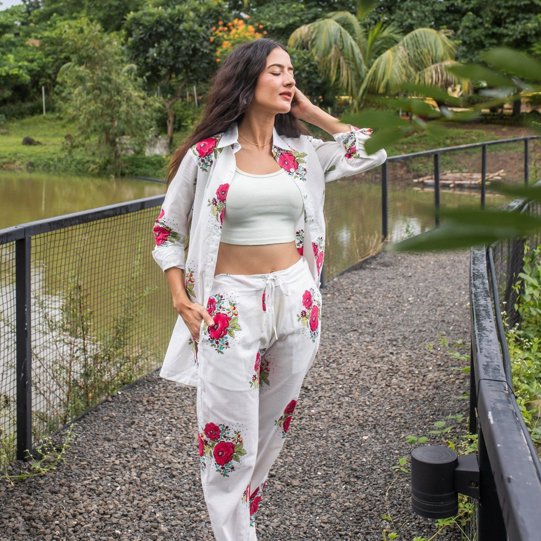 Kentish Rose Co-ord Set-Coord sets-House of Ekam