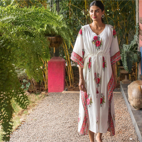 Kentish Rose Kaftan-Kaftaans-House of Ekam