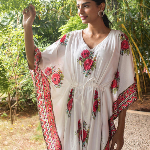 Kentish Rose Kaftan-Kaftaans-House of Ekam