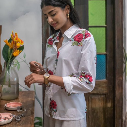 Kentish Rose Shirt-Shirts-House of Ekam