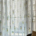 Kota Doria Lotus Blockprint Sheer Curtain-Curtains-House of Ekam