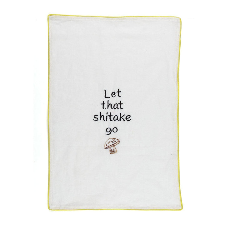 Let That Shitake Go Cotton Tea Towel-Tea Towels-House of Ekam