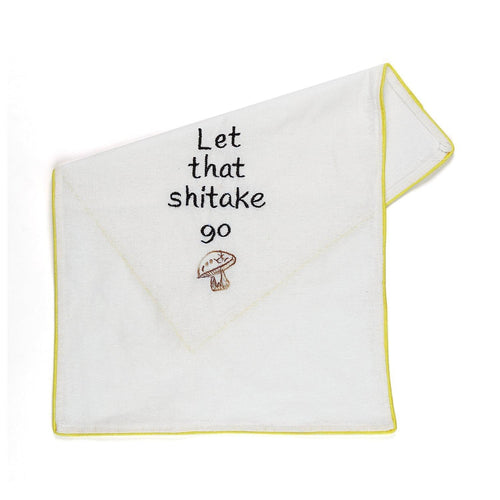 Let That Shitake Go Cotton Tea Towel-Tea Towels-House of Ekam