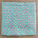 Light Aqua Lotus Blockprint Cotton Fabric-fabric-House of Ekam