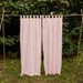 Light Pink Cotton Linen Handloom Curtain-Curtains-House of Ekam