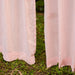 Light Pink Cotton Linen Handloom Curtain-Curtains-House of Ekam