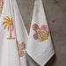 Malabar Blockprint Bath/Hand/Face Waffle Towel-bath towels-House of Ekam