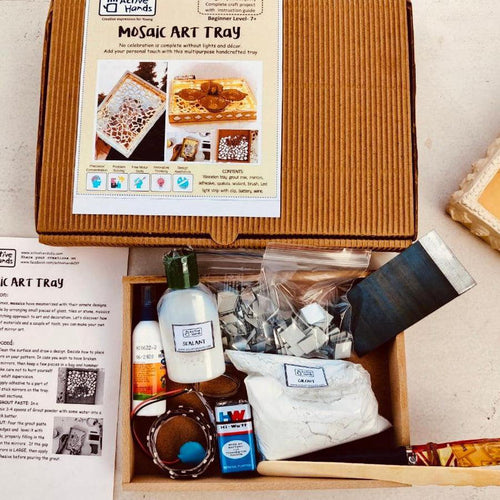 Mosaic Art Tray DIY kit-DIY Kit-House of Ekam