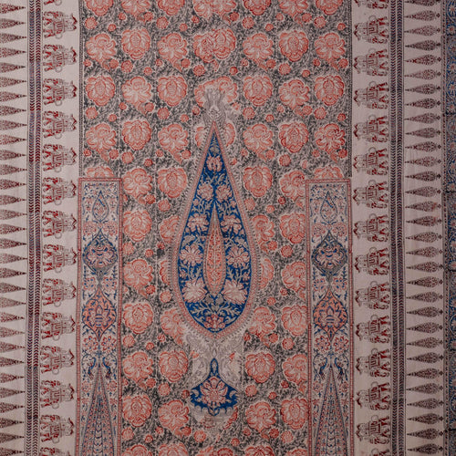 Multicolor Pandu Machilipatnam Kalamkari Palampore Wall Art-Framed Wall Art-House of Ekam