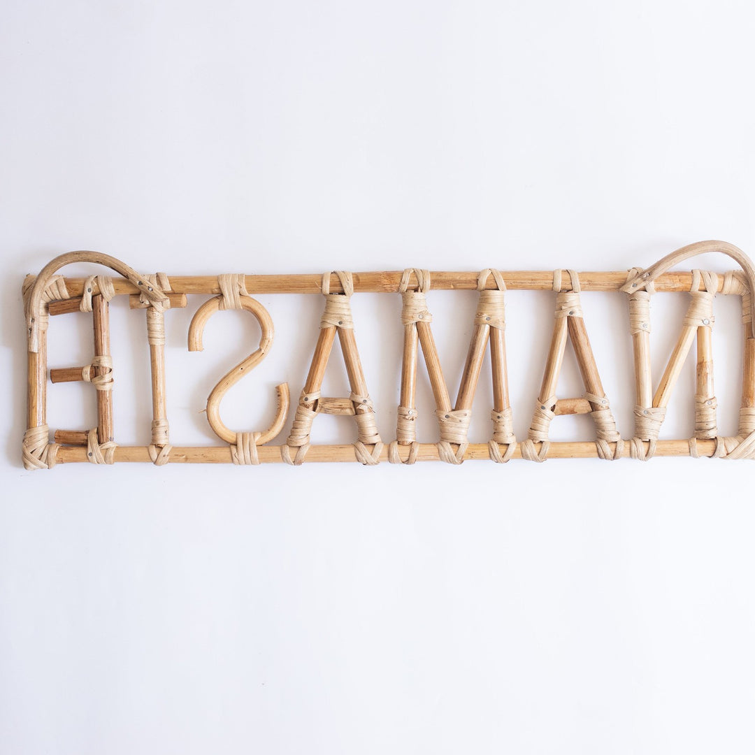 Namaste Rattan Wall Art Quote-Quotes-House of Ekam