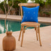 Neel Rong with Gold Jamdani Cotton Handloom Cushion Cover-Cushion Covers-House of Ekam