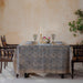 Neelam Damask Kalamkari Handblockprinted Table Cloth-Table Runners-House of Ekam