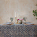 Neelam Damask Kalamkari Handblockprinted Table Cloth-Table Runners-House of Ekam