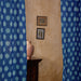 Neerja Blue and White Ikat Handloom Curtain-Curtains-House of Ekam