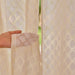 Off-White Buti Baag Cutwork Cotton Banaras Curtain-Curtains-House of Ekam