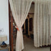 Off-White Cypress Banarsi Curtain-Curtains-House of Ekam