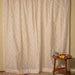 Off White Jharokha Jaal Banarsi Embroidered Cotton Silk Curtain-Curtains-House of Ekam