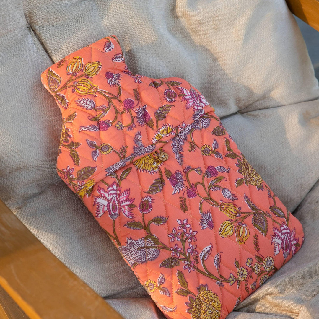 Orange Spring Hot Water Bag Cover-Hot Water Bag Cover-House of Ekam