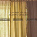 Orange and Green Oleander Blockprint Maheshwari Silk Curtain-Curtains-House of Ekam