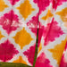 Orange and Pink Tie Dye Aamras Cotton Silk Curtain-Curtains-House of Ekam