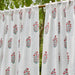 Parijat Pink Blockprint Cotton Slub Curtain-Curtains-House of Ekam