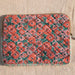 Peach & Green Daisy Blockprinted Laptop Sleeve-Laptop Sleeves-House of Ekam