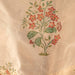 Peach and Green Dewdrop Blockprint Maheshwari Silk Curtain-Curtains-House of Ekam