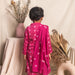 Pink Bandhani Girl Suit Set with Dupatta-Kidswear-House of Ekam