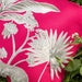 Pink Embroidered Tropicasa Haven Cotton Linen Cushion Cover-Cushion Covers-House of Ekam