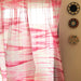 Pink Hand Tie Dye Sheer Curtain-Curtains-House of Ekam