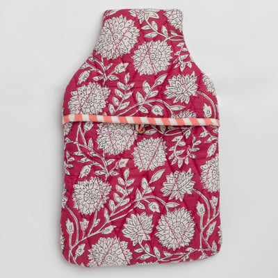 Pink Leela Hot Water Bag Cover-Hot Water Bag Cover-House of Ekam