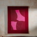 Pink Patch Abstract Hand Embroidery Wall Art-Framed Wall Art-House of Ekam