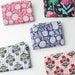 Pink Poppy Stripe Screenprinted Cotton Fabric-fabric-House of Ekam