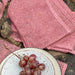 Pink Raffia Natural Table Linen Set-Table Runners-House of Ekam