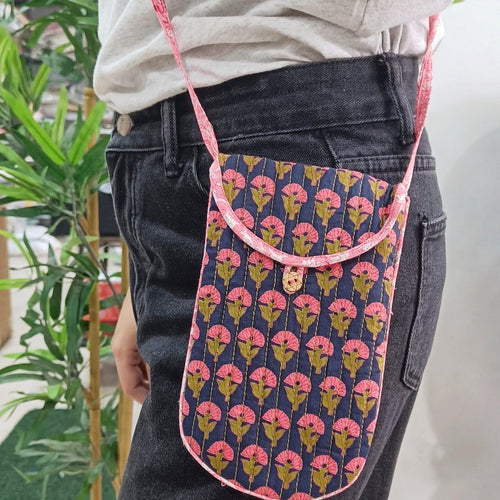 Pink & Red Spring Phone Sling-Phone Sling-House of Ekam