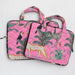 Pink Tropical Safari Laptop Sleeve with Handle-Laptop Sleeves-House of Ekam