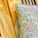 Pink and Green Rose Blockprint Cushion Cover-Cushion Covers-House of Ekam