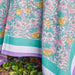 Pink and Green Rose Handblockprinted Table Linen-Table Runners-House of Ekam