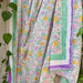 Pink and Green Rose Queen Size Muslin Dohar-Quilt sets-House of Ekam