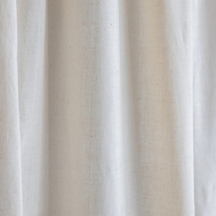 Plain Off White Khadi Handwoven Curtain-Curtains-House of Ekam