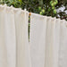 Plain White Cotton Linen Handwoven Curtain-Curtains-House of Ekam