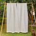 Plain White Cotton Linen Handwoven Curtain-Curtains-House of Ekam