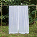 Plain White Kota Doria Cotton Curtain-Curtains-House of Ekam