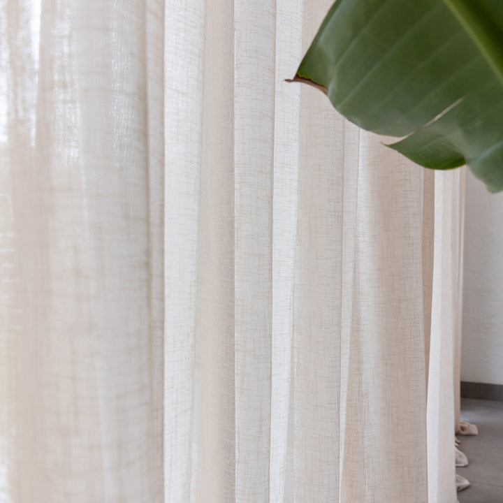beige linen curtains for home