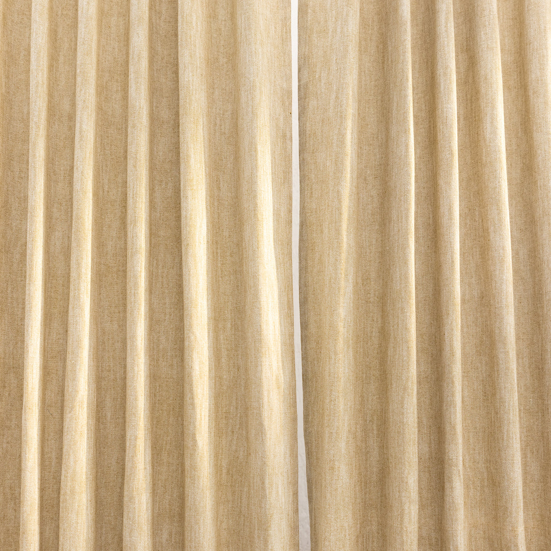 Bronze Cotton Slub Chambray 80% Blackout Curtain