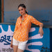 Rainbow Dreams Orange Cotton Shirt-Shirts-House of Ekam