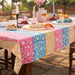 Rangrez Patchwork Floral Table Cloth-Table Runners-House of Ekam