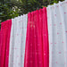 Rani Pink Neer Jamdani Cotton Handloom Curtain-Curtains-House of Ekam
