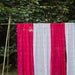 Rani Pink Neer Jamdani Cotton Handloom Curtain-Curtains-House of Ekam